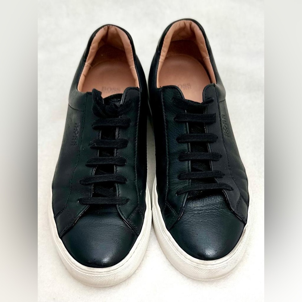 HUGO BOSS LEATHER SNEAKERS SHOES   Size:37